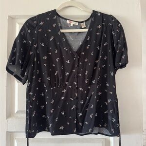 Levi’s Black Floral Women’s Top